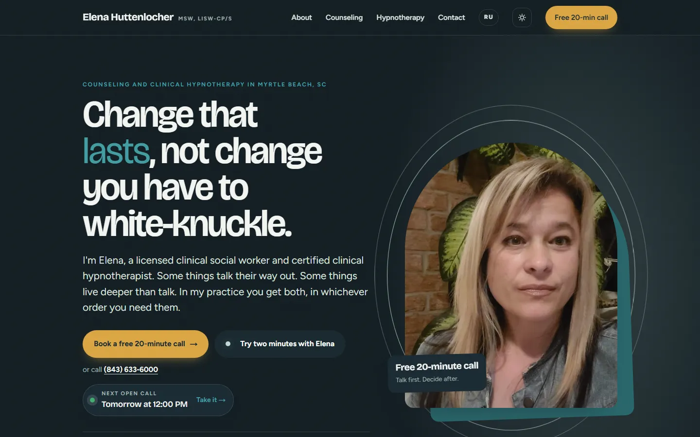 Your Therapy Works website on a desktop